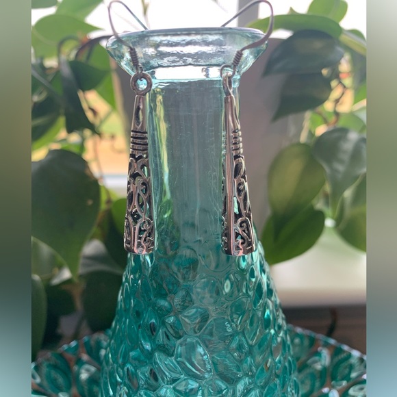 Silpada RARE VERY HTF Sterling Filigree Cone French Wire Earrings - Picture 2 of 10